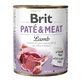 BRIT Pate & Meat, Lamb, canned grain-free moist dog food, (pâté with meat pieces), 800g