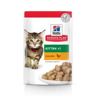 HILL'S SCIENCE PLAN Kitten, Pollo, sobre de comida húmeda para gatos junior, (en salsa), 85g