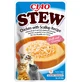 INABA Ciao Guiso, Pollo y Vieiras, sobre de comida húmeda para gatos sin cereales, (en salsa), 40g