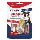 CAMON Kabeljauwhuid & Maïszetmeel Bones, XS-XL, Kabeljauw, beloningszakje honden, 80g