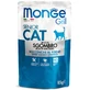 MONGE Grill Senior, Mackerel, sachet grain-free wet food for senior cats, (in aspic), 85g