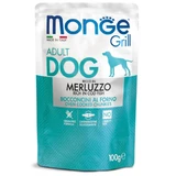 MONGE Grill, XS-XL, Cod, sachet moist dog food, (in own juice), 100g