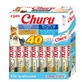 INABA Churu Churu Variedades Cremosas, Atún, sin cereales caja de recompensa gatos, (puré), 560g