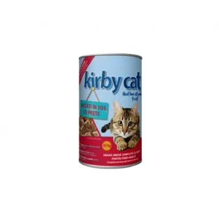 KIRBY CAT, Zalm, natvoer in blik, (in saus), 400g