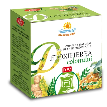 Détoxification naturelle du côlon à base de plantes, D92, 28 sachets, Fares 