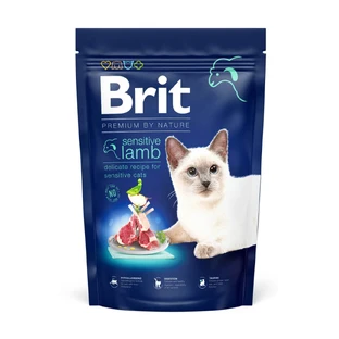 BRIT Premium by Nature Sensitive, agneau, croquettes pour chat, sensibilités digestives, 1,5kg