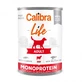 CALIBRA Life, XS-XL, Rundvlees en Wortel, ingeblikt enkelvoudig eiwit graanvrij natvoer voor honden, (paté), 400g