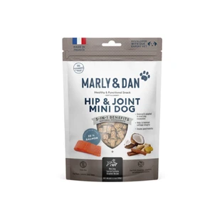 MARLY&DAN Hip&Joint Mini Dog, XS-S, Lachs, funktioneller getreidefreier Belohnungsbeutel für Hunde, Gelenksystem, 50g
