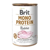 BRIT Mono Protein, Rabbit, canned single protein grain free wet food for dogs, (pate), 400g