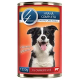 4Dog Rindfleisch in Dosen mit Rindfleisch, 1250 g