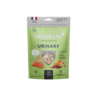 MARLY&DAN Urinary, Salmón, bolsa de recompensa funcional sin cereales para gatos esterilizados, sistema urinario, 40g