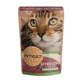 PETKULT Stérilisé, Rat, sachet de nourriture humide sans céréales pour chats, 100g