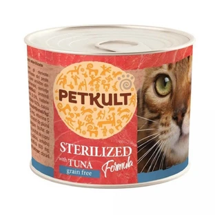 PETKULT PETKULT Gesteriliseerd, Tonijn, graanvrij natvoer in blik, 185g