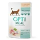 OPTIMEAL, Rabbit, sachet wet cat food, (in sauce), 85g