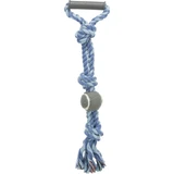 TRIXIE, rope toy with handle and tennis ball for dogs, 6cm x 50cm, multicolor