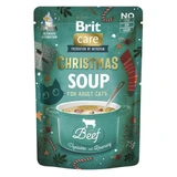 BRIT Kerstsoep, Rundvlees, zakje nat graanvrij kattenvoer, (topping), 75g