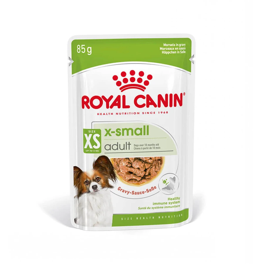 ROYAL CANIN X-Small Adult nat hondenvoer (in saus), 85g