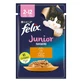 PURINA Felix Fantastic Junior, Poulet, sachet de nourriture humide pour chats juniors, (en aspic), 85g