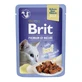 BRIT Premium by Nature Delicate File, Beef, sachet wet cat food, (in aspic), 85g