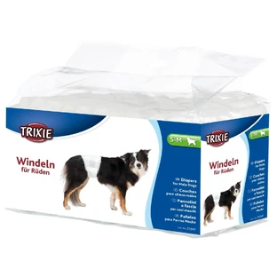 Trixie Diapers for Male Dogs, S-M, 30-46 cm, 12 pieces