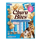 INABA Churu Bites, Chicken with Cheese, grain free dog treats, stuffed dog treats, 12g x 8