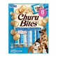 INABA Churu Bites, Huhn mit Käse, getreidefreie Hundeleckerlis, gefüllte Hundeleckerlis, 12g x 8