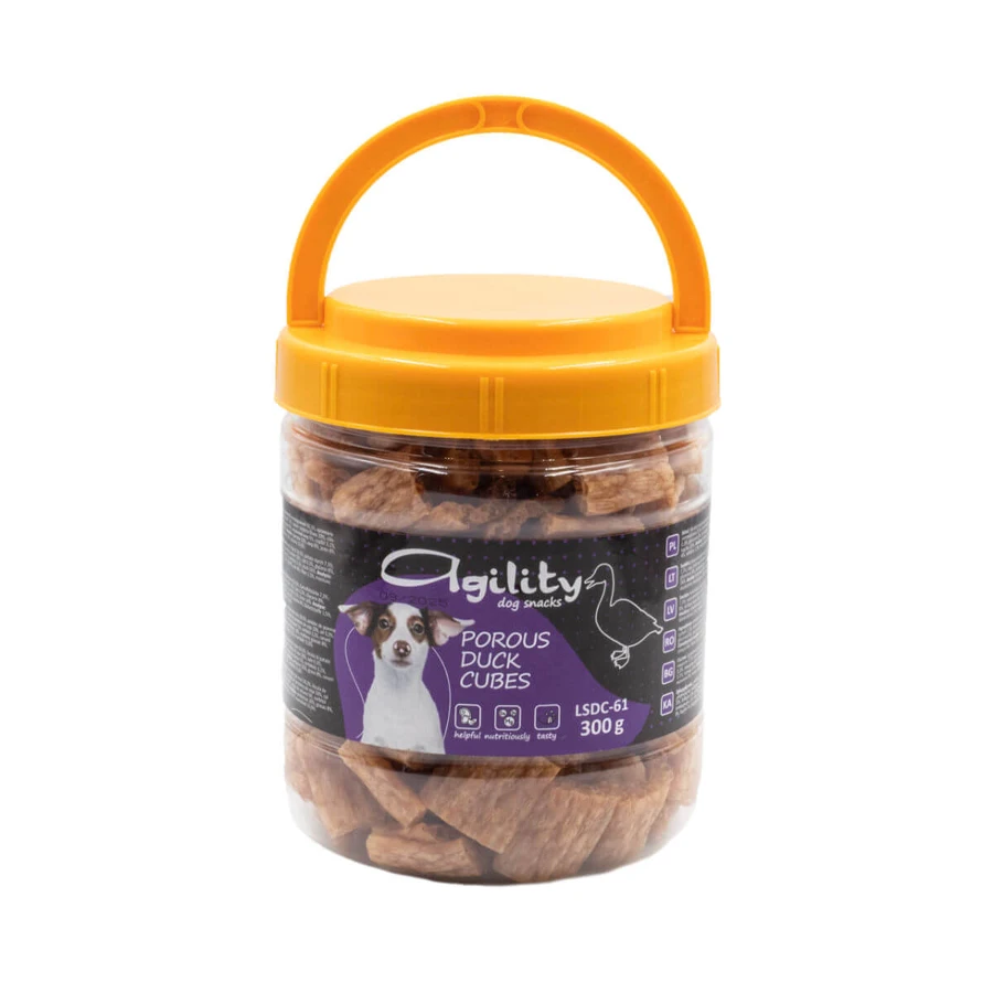 AGILITY Räucherwürfel, XS-XL, Ente, Eimerbelohnung für Hunde, 300g
