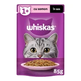 WHISKAS, Salmon, sachet wet cat food, (in sauce), 85g