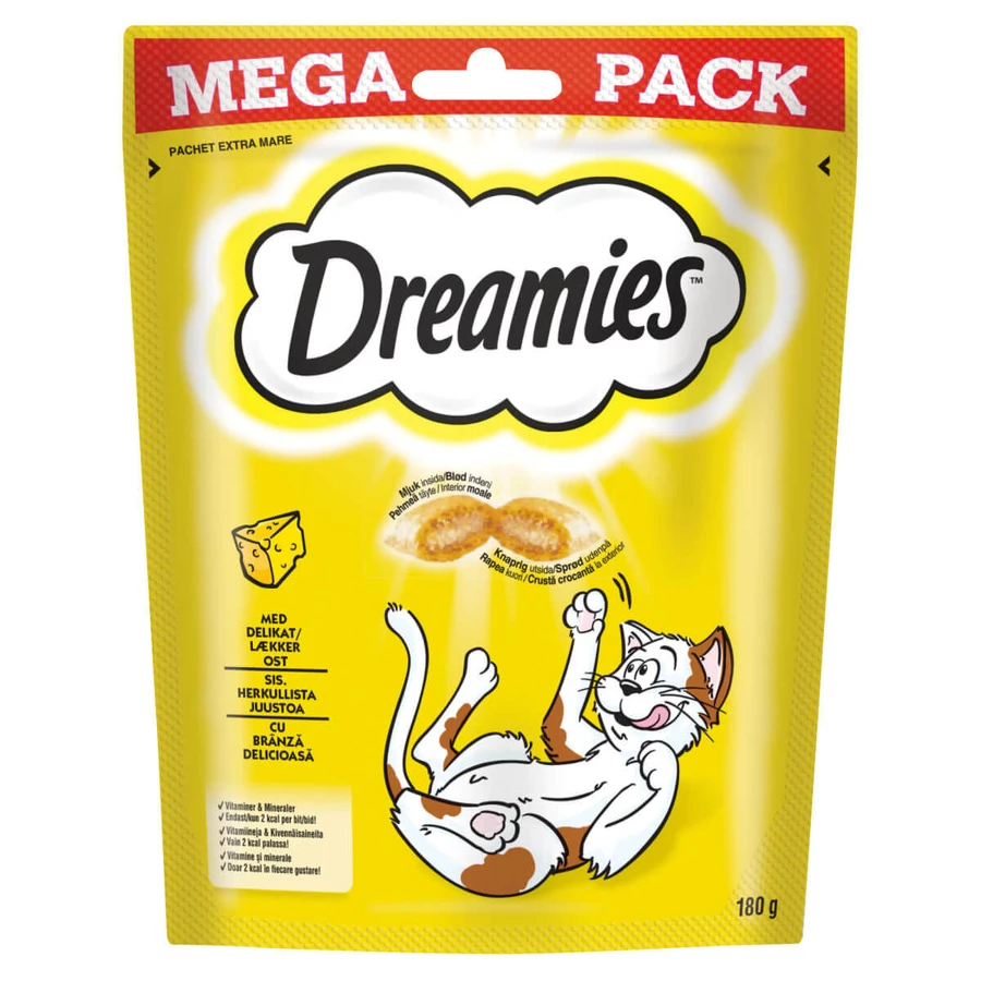 DREAMIES, Queso, bolsa de premios para gatos, 180g
