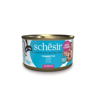 SCHESIR Complete Nutrition, Tonijn, nat kattenvoer in blik, (in soep), 85g