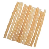 Twisted Leather Sticks 7-8 mm 12 cm, 100 pieces