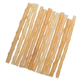 Bastones de cuero trenzado 7-8 mm 12 cm, 100 unidades