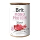 BRIT Mono Protein, Lamb, ingeblikt enkelvoudig eiwit graanvrij natvoer voor honden, (pate), 400g