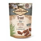 CARNILOVE Semi Moist Snack, Forelle mit Apfel, funktionelle getreidefreie Belohnung für Hunde, Anti-Stress, 200g