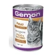 GEMON, Chicken and Turkey, canned wet cat food, (in aspic), 415g