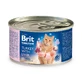 BRIT Premium By Nature, Turkey and Liver, canned grain-free moist cat food, (pate), 200g