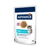 ADVANCE Kitten, kalkoen, zakje natvoer voor jonge katten, (in saus), 85g