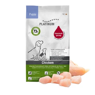PLATINUM Puppy, XS-XL, Pollo, alimento seco para perros jóvenes, semi semimoist, 5kg