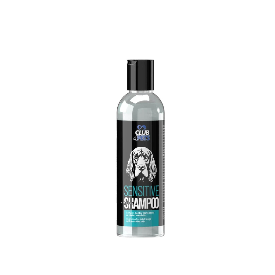 CLUB 4 PETS Premium Sensitive, Hundeshampoo, antibakteriell/antimykotisch, beruhigend, Flasche, 250ml