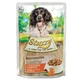 STUZZY Brokken, XS-XL, Kalkoen en Wortel, zakje vochtig hondenvoer, (in eigen sap), 100g