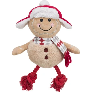TRIXIE Christmas Sweet Cake, plush toy dogs XS-XL, with sound, plush, plush, brown, 34cm