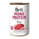 BRIT Mono Protein, Beef, comida en lata sin cereales para perros, (paté), 400g