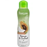 TROPICLEAN, champú y acondicionador 2en1 perros, Papaya y Coco, botella, 592ml