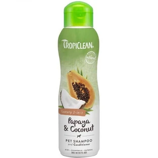 TROPICLEAN, shampoo en conditioner 2in1 voor honden, Papaja en Kokosnoot, fles, 592ml