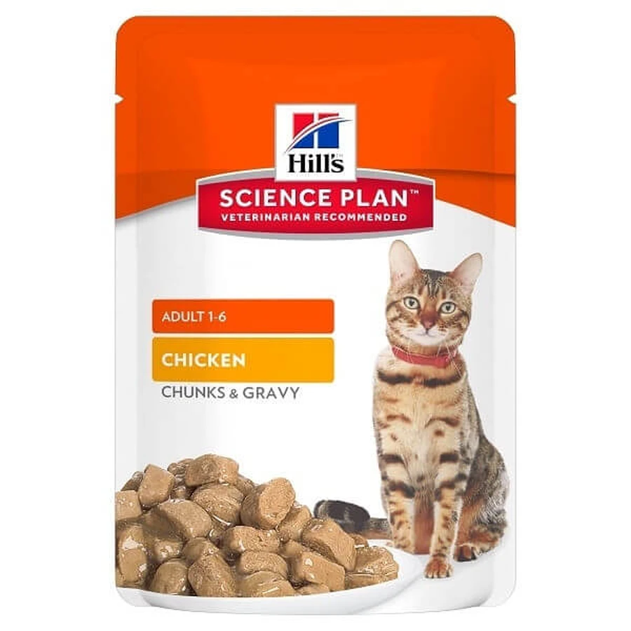Hill's SP Feline Adult Meat Bites in Sauce with Chicken, sachet, 85 g