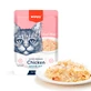 WANPY, Pollo y gambas, bolsa de comida húmeda para gatos, (en aspic), 85g