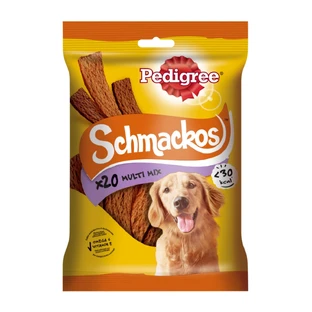 PEDIGREE Schmackos Multi Mix, golosinas para perros, tiras blandas, carne, 20pcs