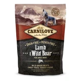 CARNILOVE Adult S-XL, Lam en Zwijn, graanvrij droogvoer voor honden, 1,5kg