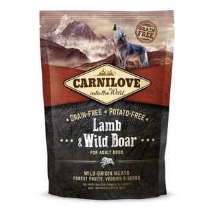 CARNILOVE Adult S-XL, Lamb and Boar, grain-free dry food for dogs, 1.5kg