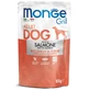 MONGE Grill, XS-XL, Zalm, zakje vochtig hondenvoer, (in eigen sap), 100g